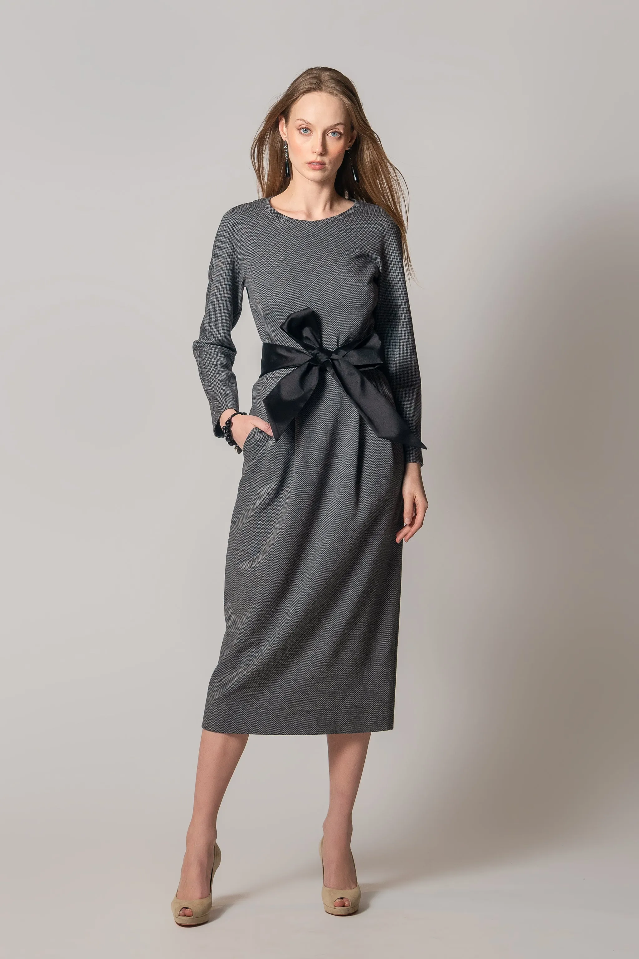 Dress "LOLA QUEENS SP" / Merino Wool & Cotton Jersey by Loro Piana