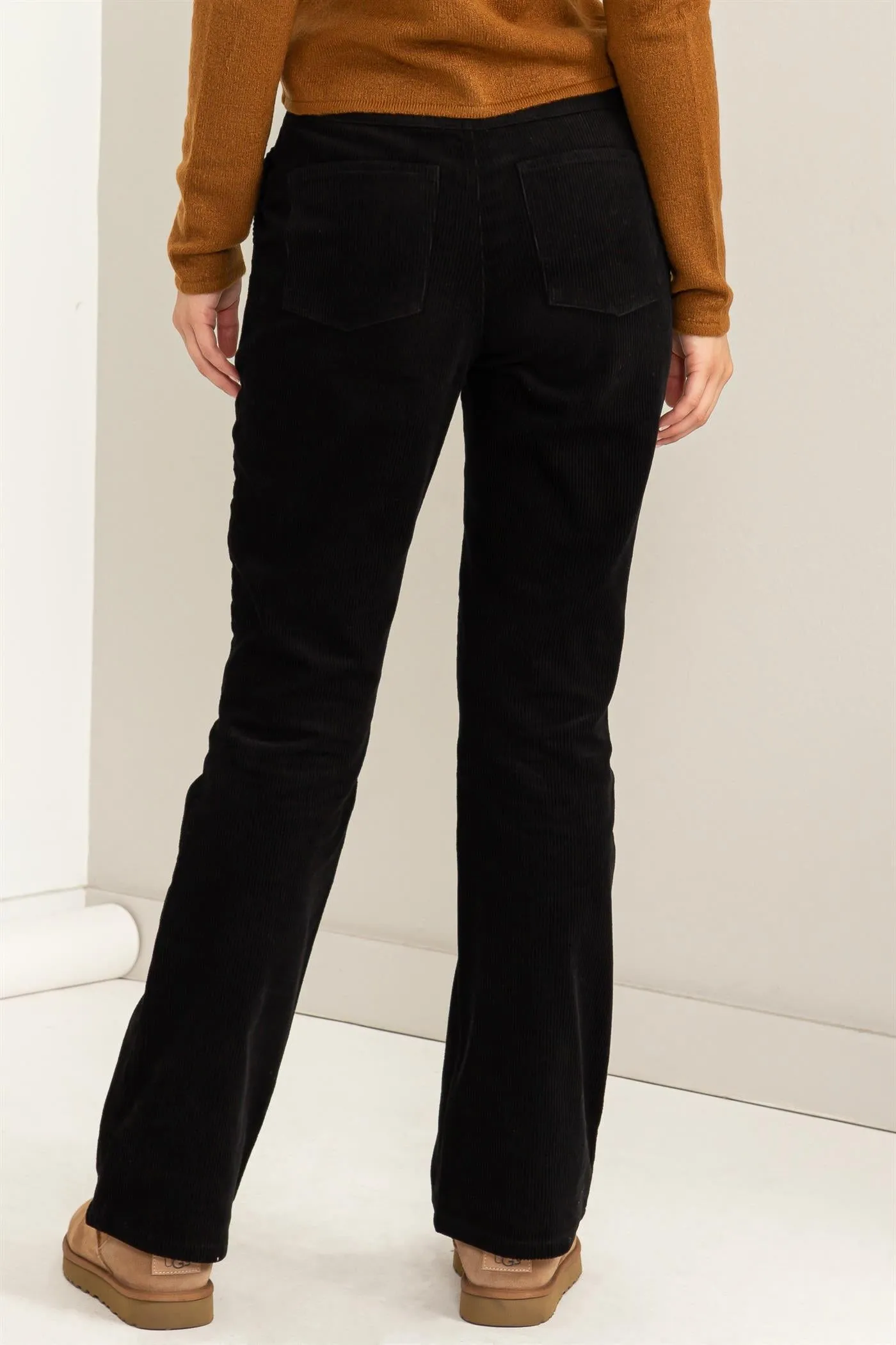 DZ23G482-Corduroy Flare Pants