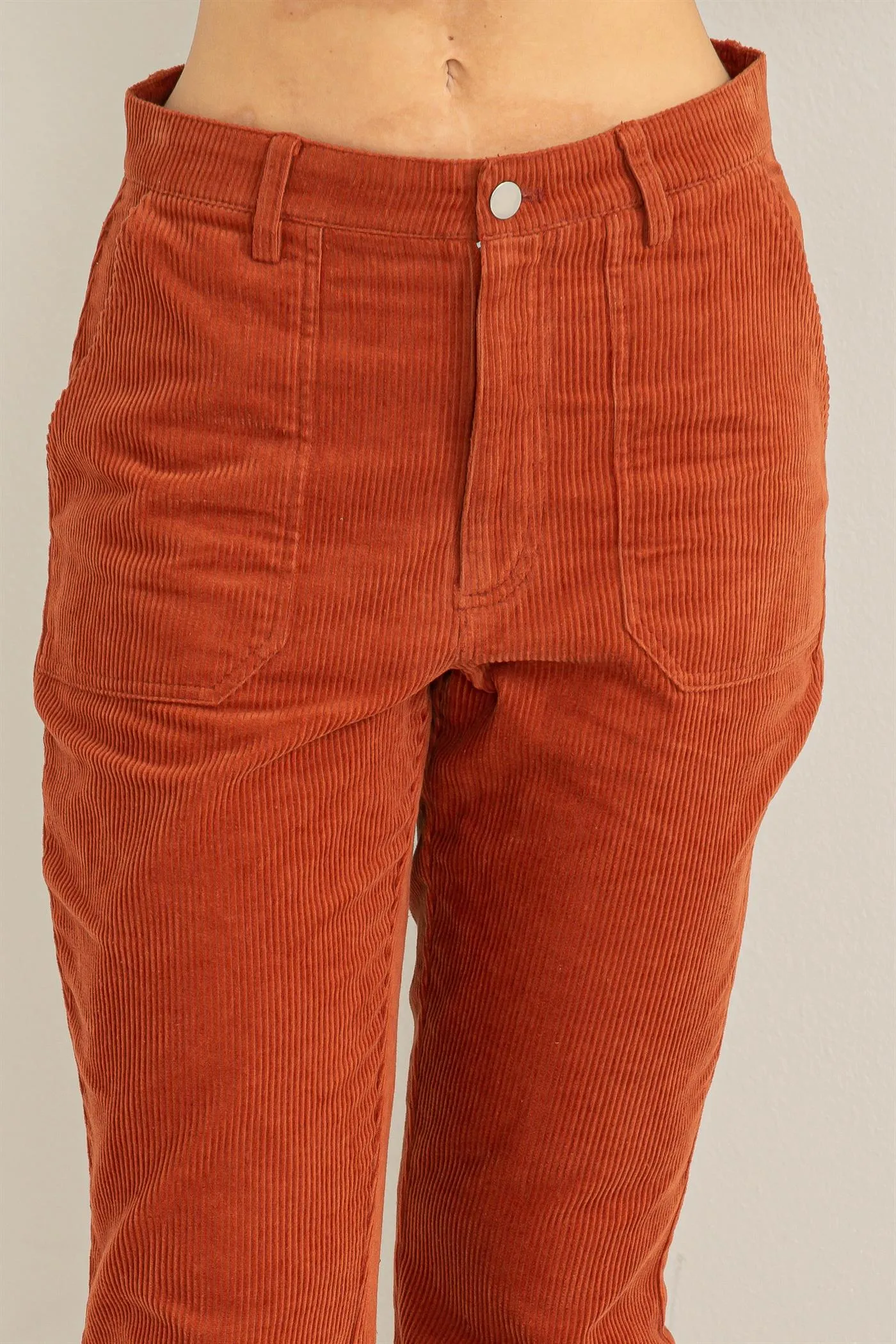 DZ23G482-Corduroy Flare Pants