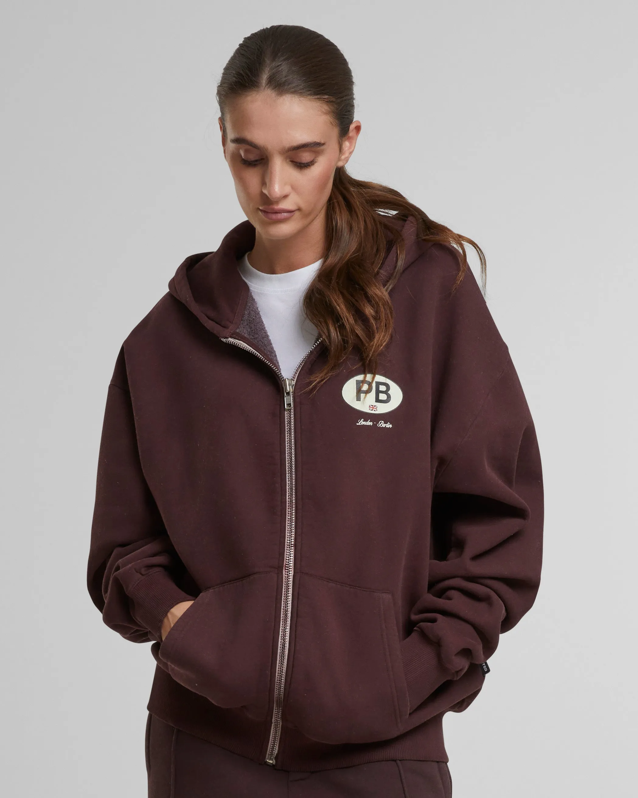 Ealing Zip-Hoodie Brown