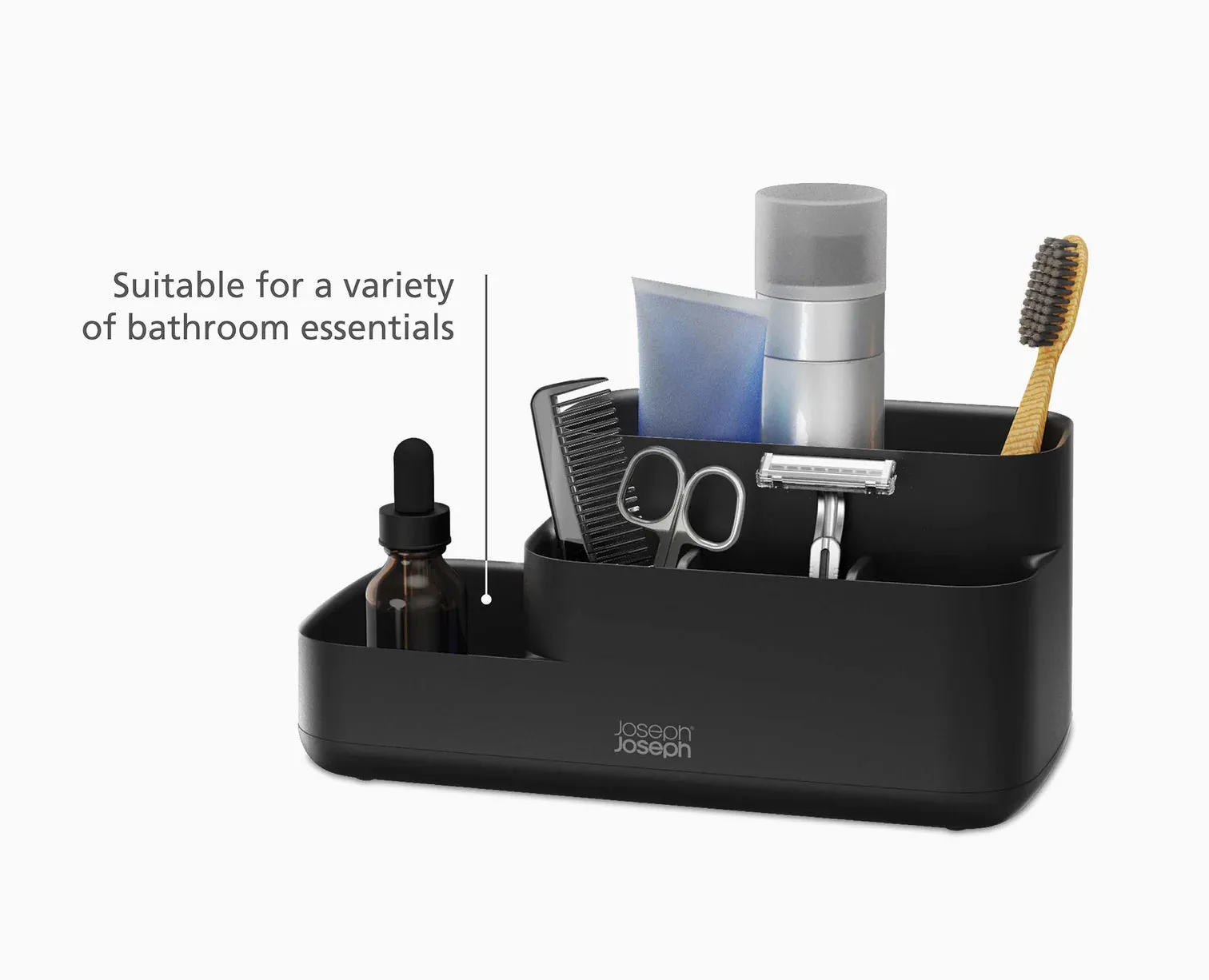 EasyStore™ Matt Black Bathroom Storage Caddy