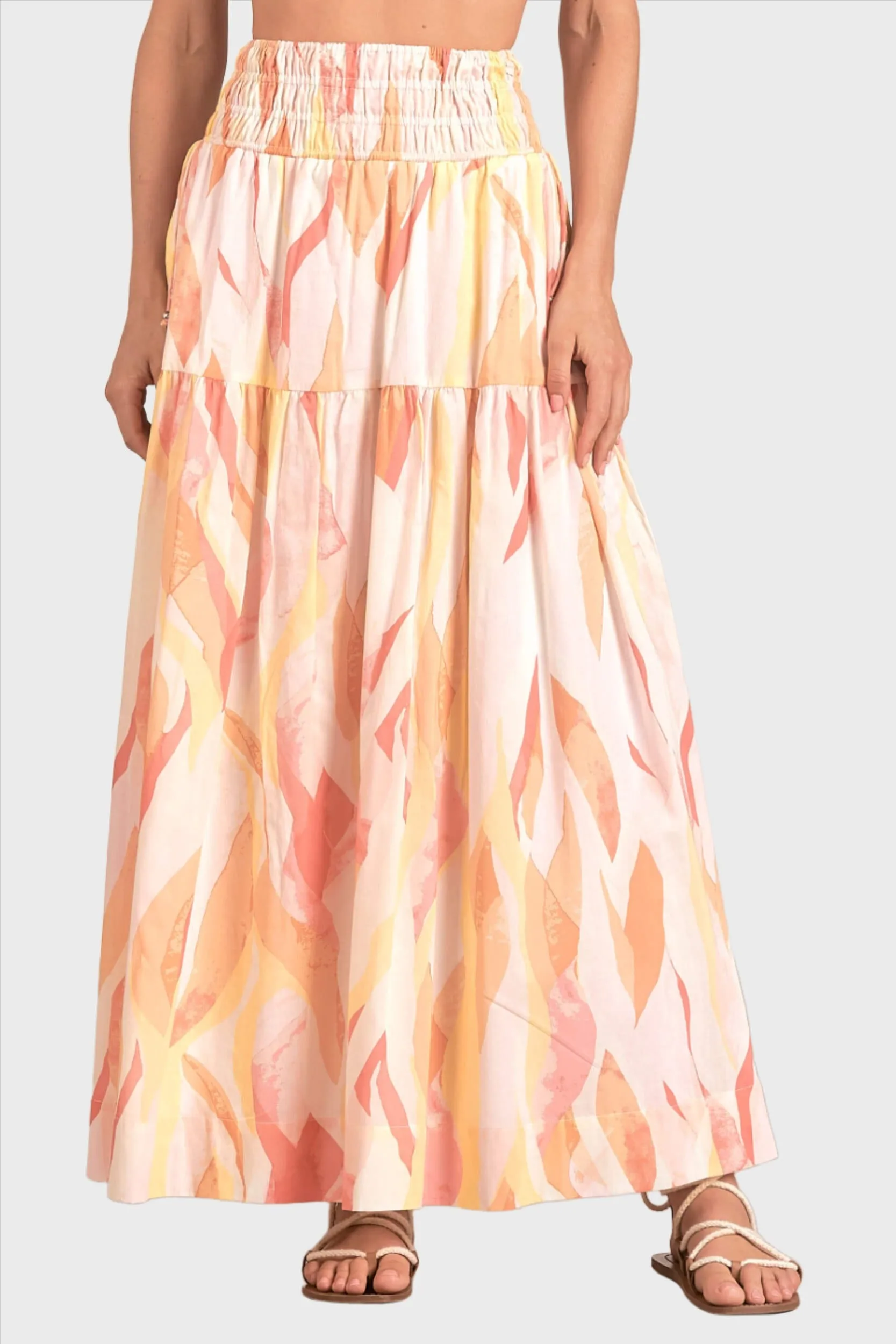 Elan Print Maxi Skirt