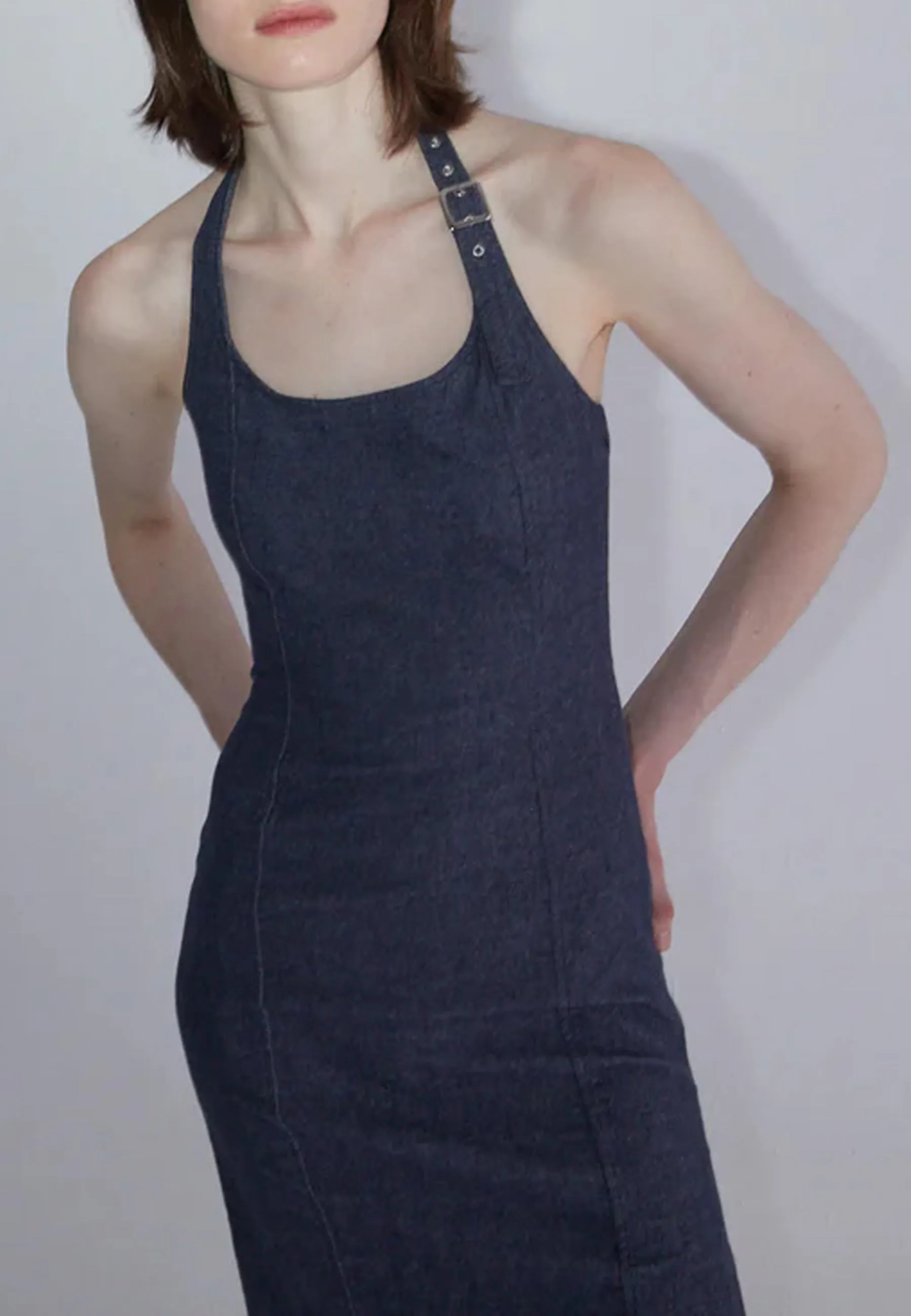 Elena Dress - Navy