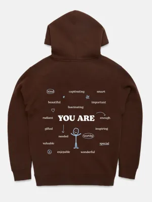 Encourage Hoodie - Brown