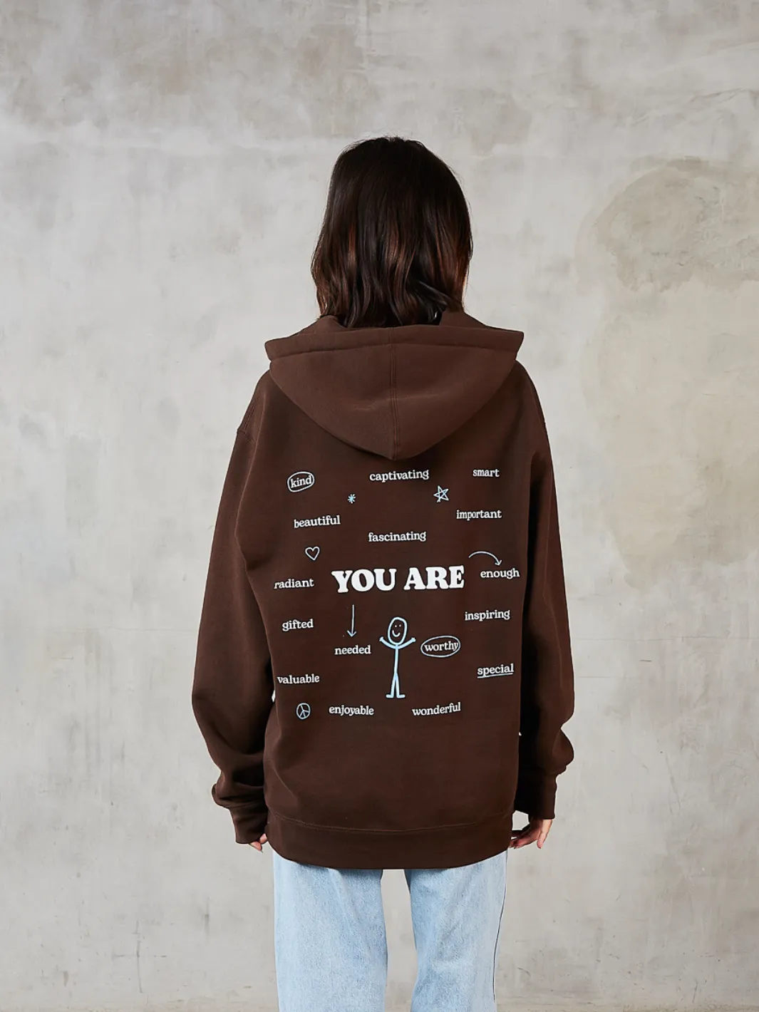 Encourage Hoodie - Brown