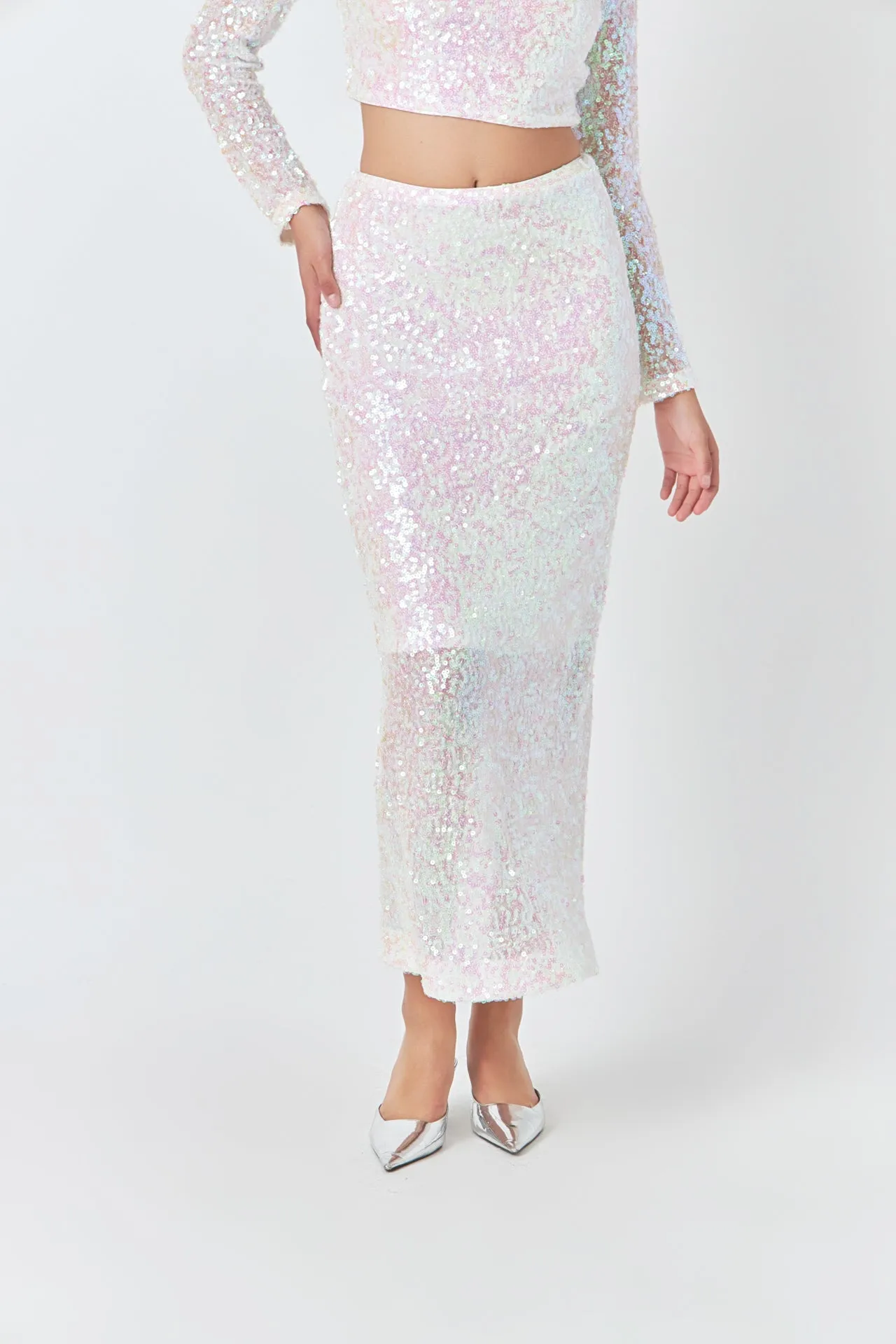 Endless Rose - Sequins Maxi Skirt