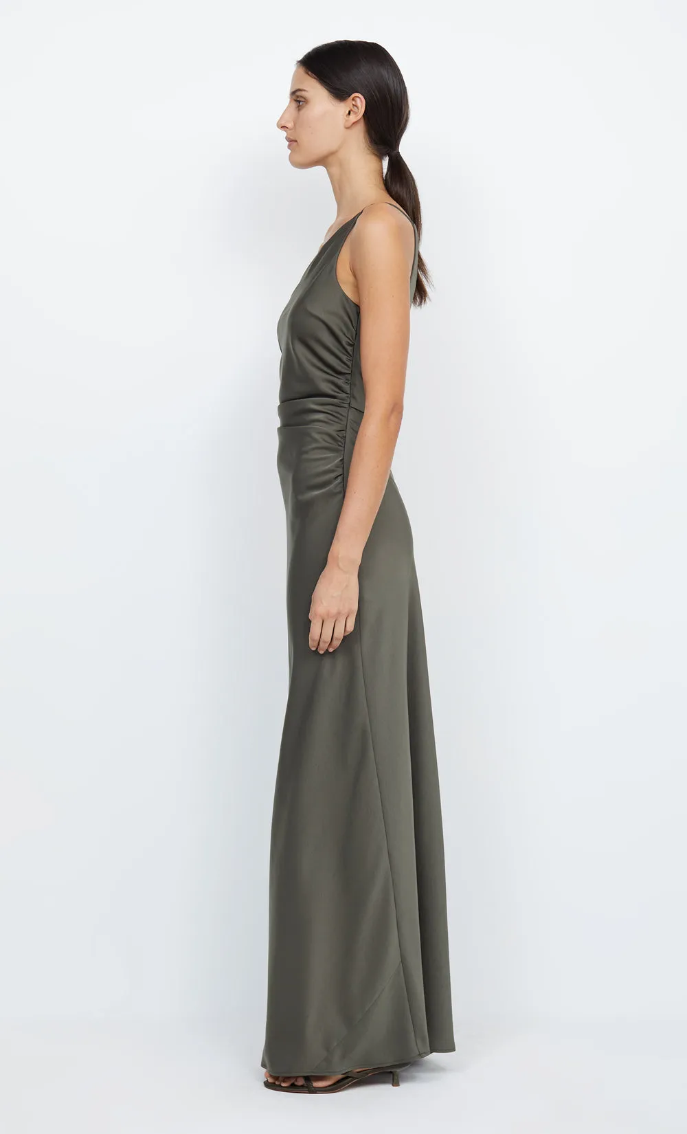 ETERNITY ASYM MAXI DRESS - DARK WILLOW