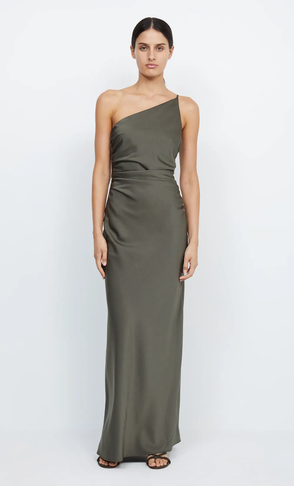 ETERNITY ASYM MAXI DRESS - DARK WILLOW