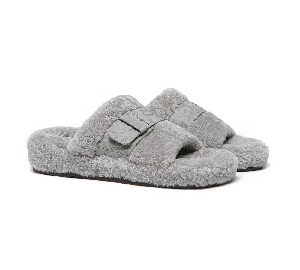 EVERAU® UGG Slippers Women Curly Sheepskin Wool Croft