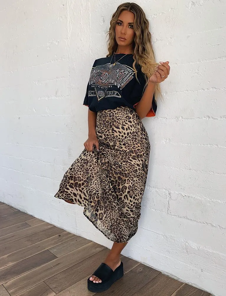 Faith Skirt - Leopard