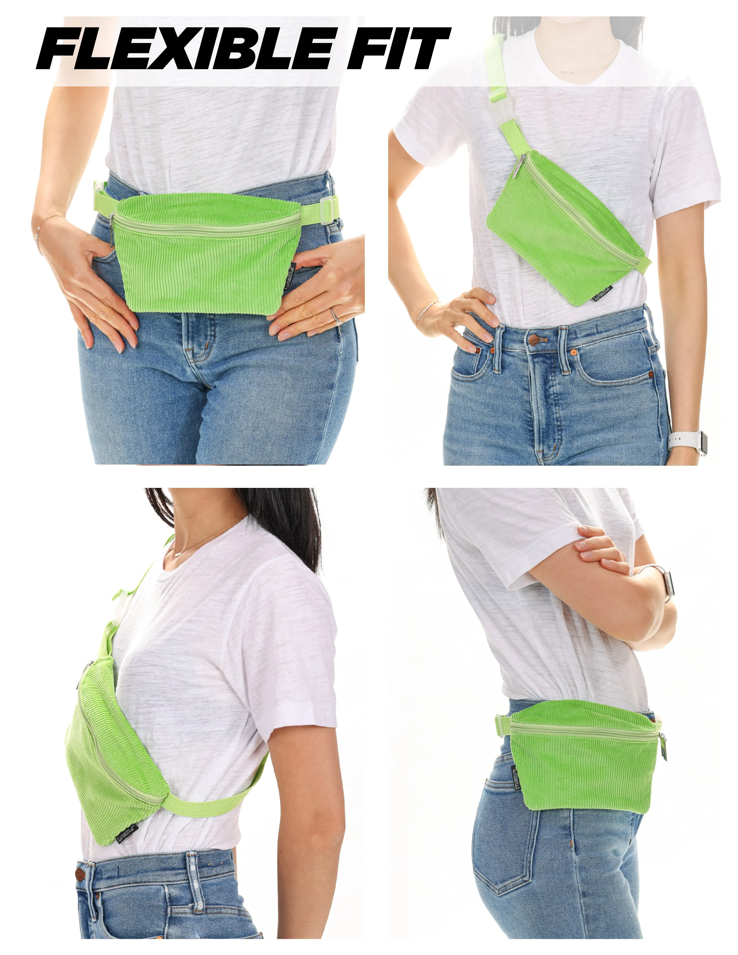 Fanny Pack | Slim | Corduroy Green