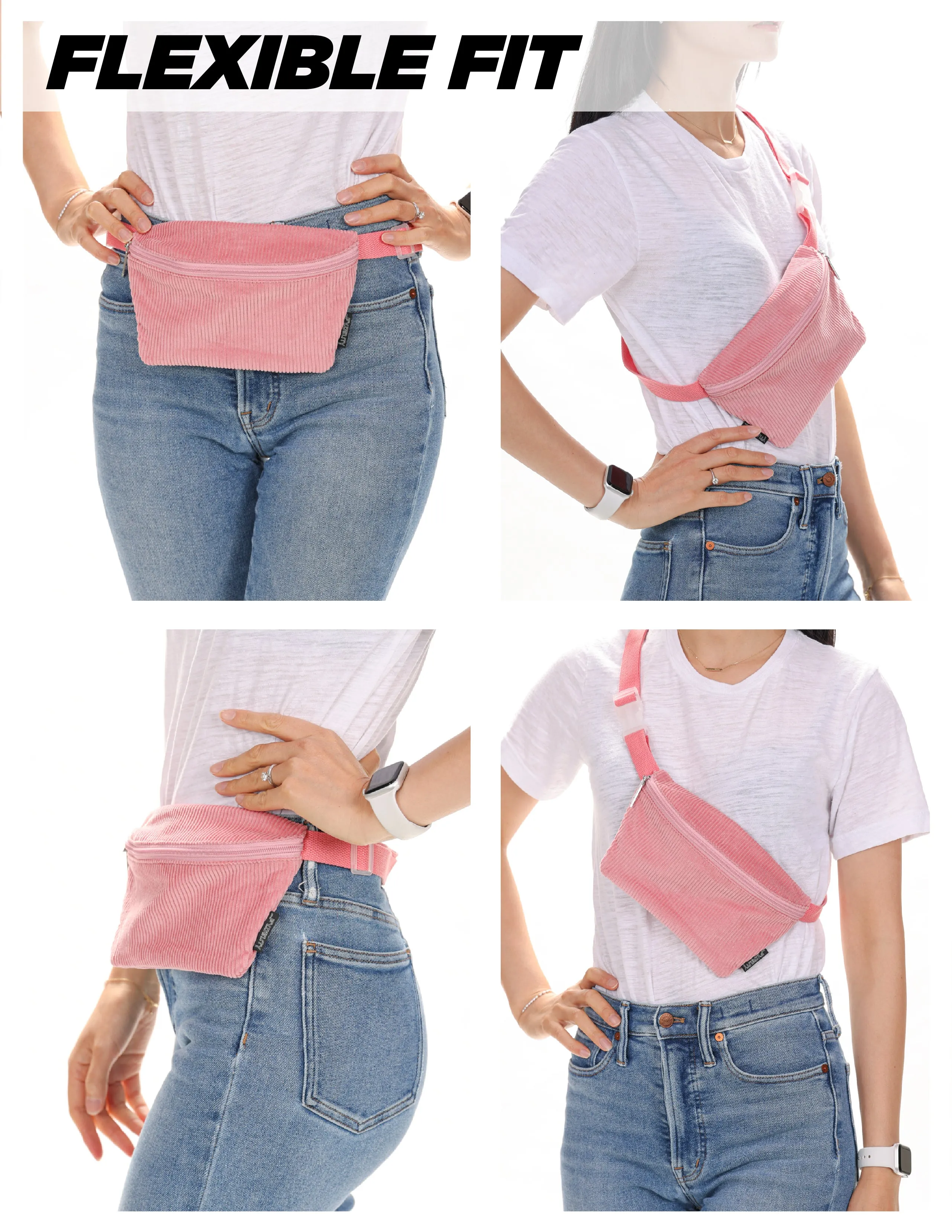 Fanny Pack | Slim | Corduroy Pink