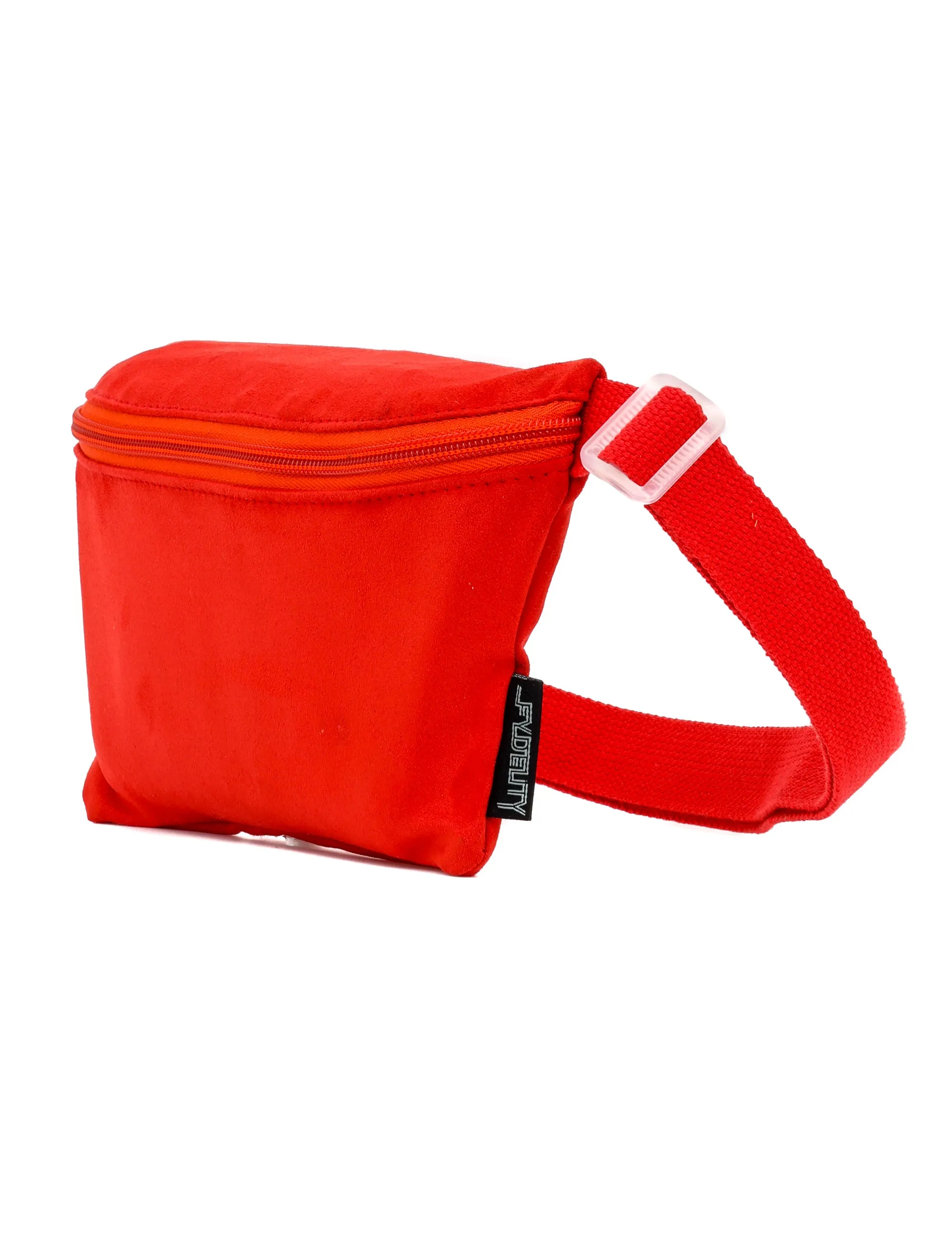 Fanny Pack | Slim | Faux Suede Red