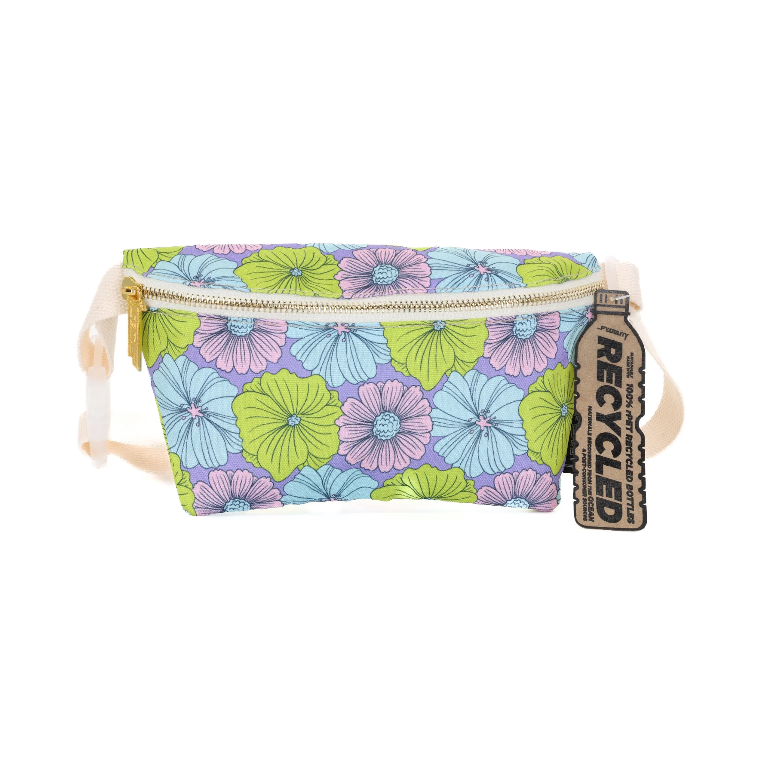 Fanny Pack | Slim | Recycled RPET | Floral Purple