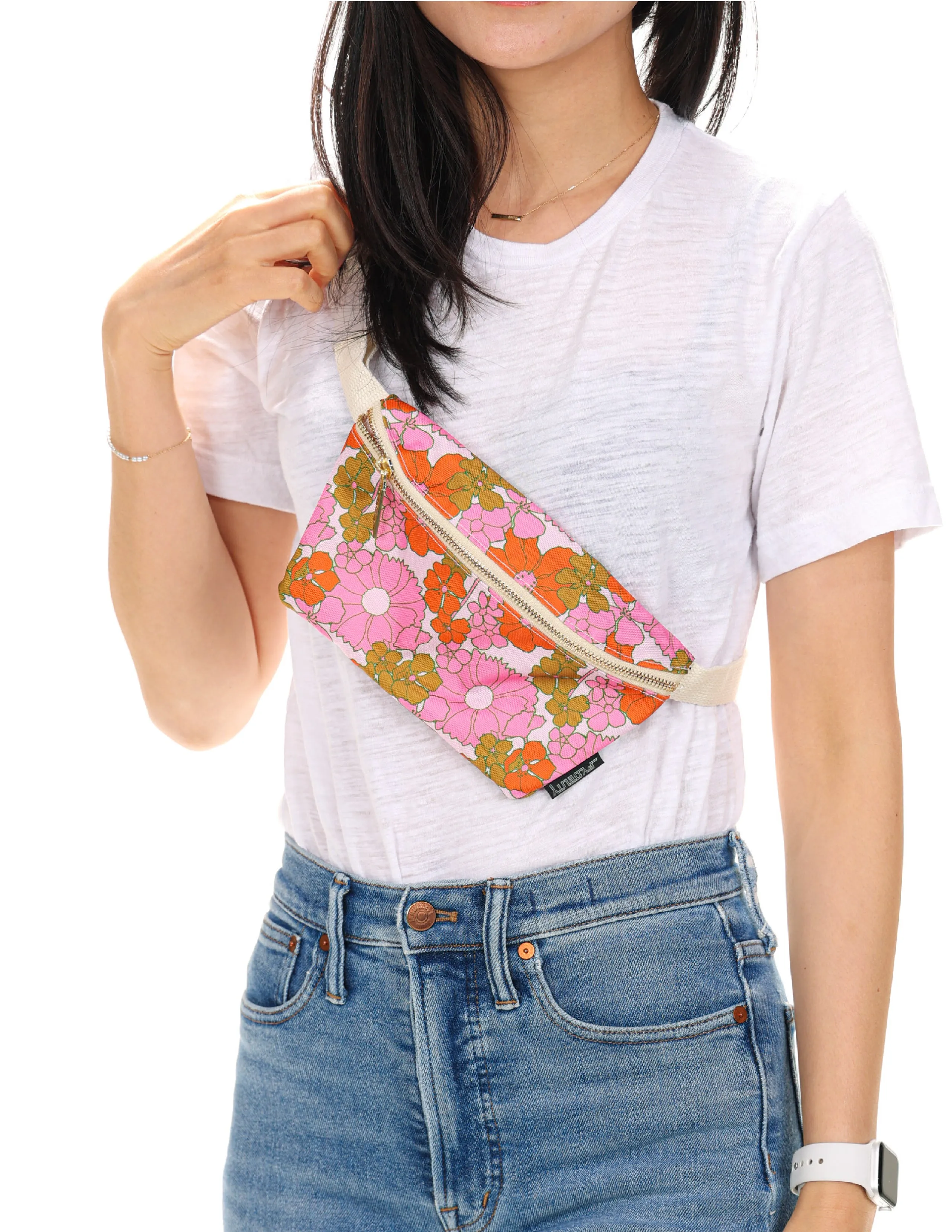 Fanny Pack | Slim | Recycled RPET | Floral Red Pink