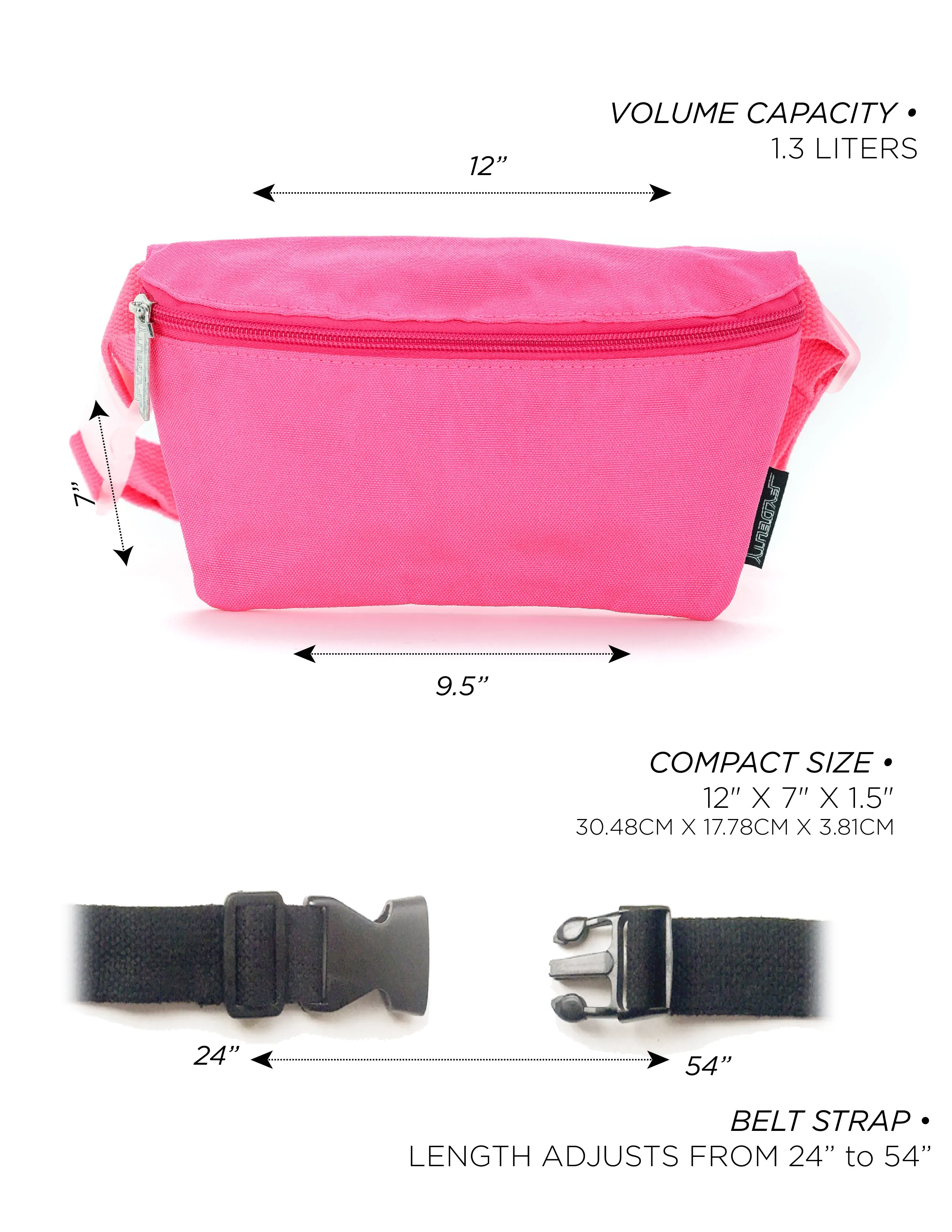 Fanny Pack | Slim | Recycled RPET | Neon Pink