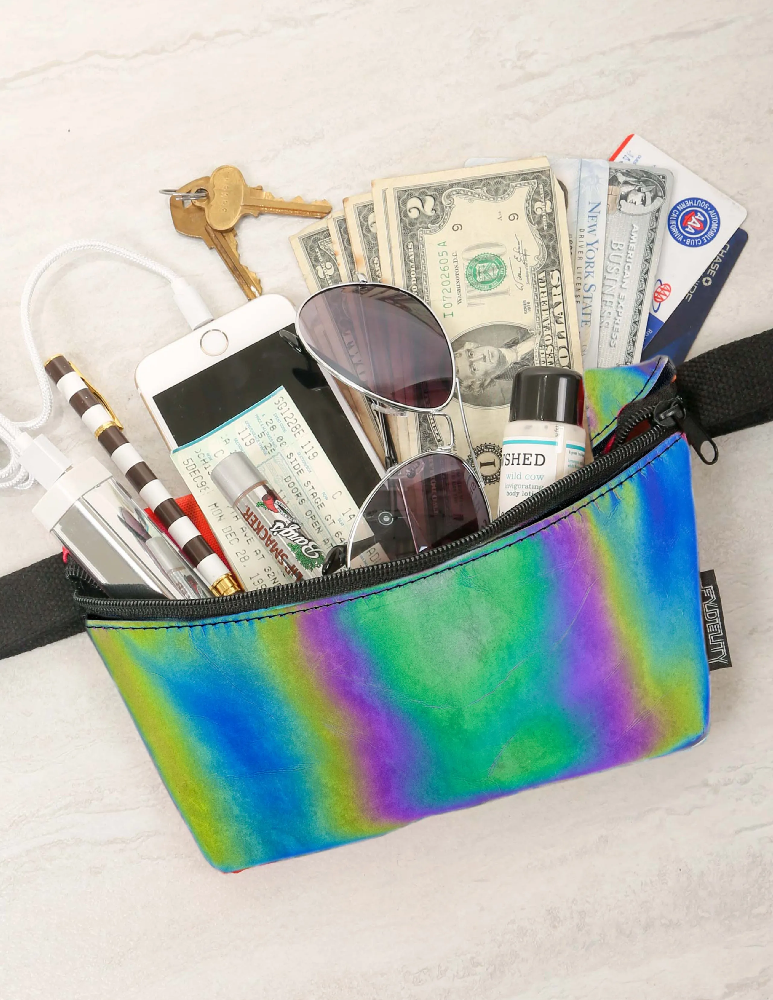 Fanny Pack | Slim | REFLECTIVE Rainbow