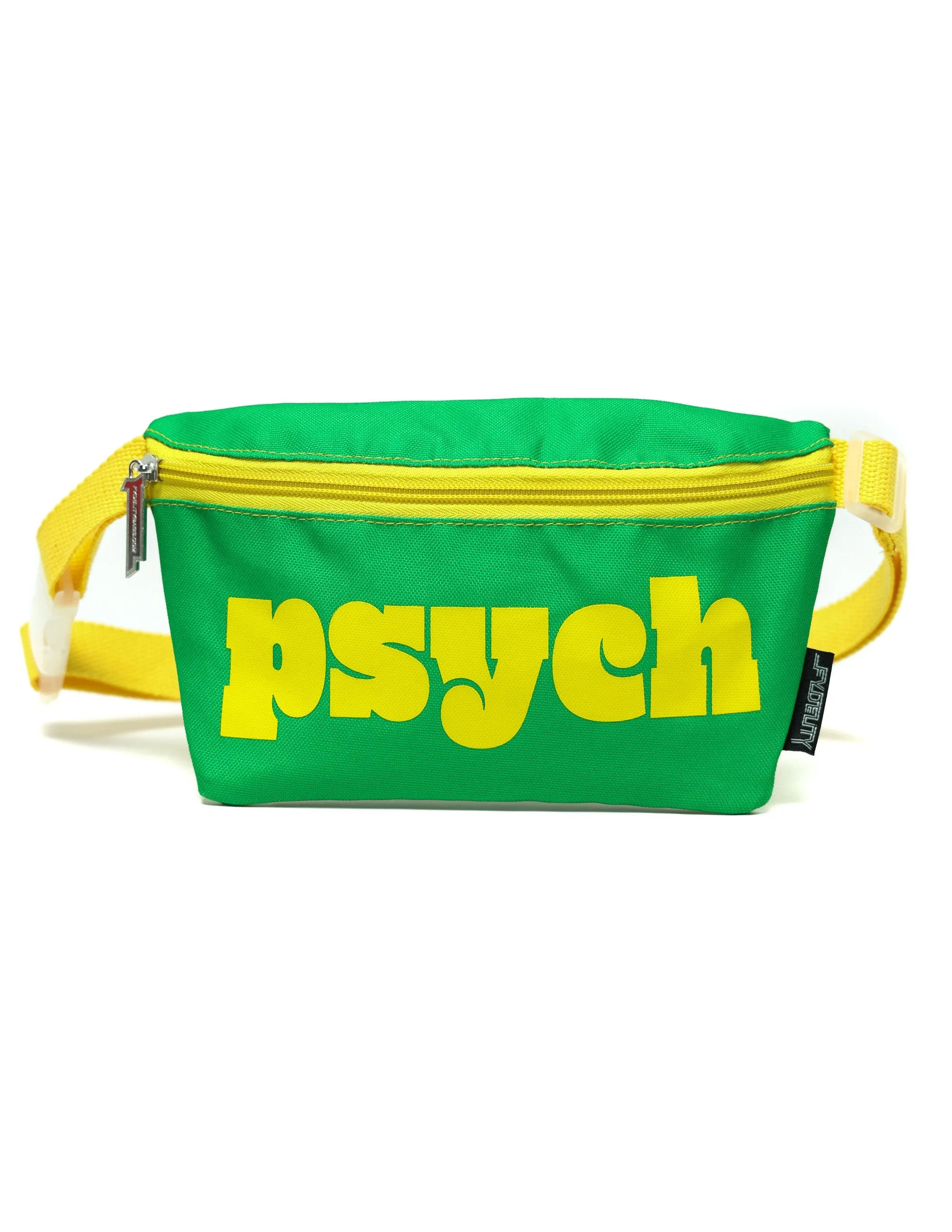 Fanny Pack | Slim |WERDS Psyche |Green & Yellow