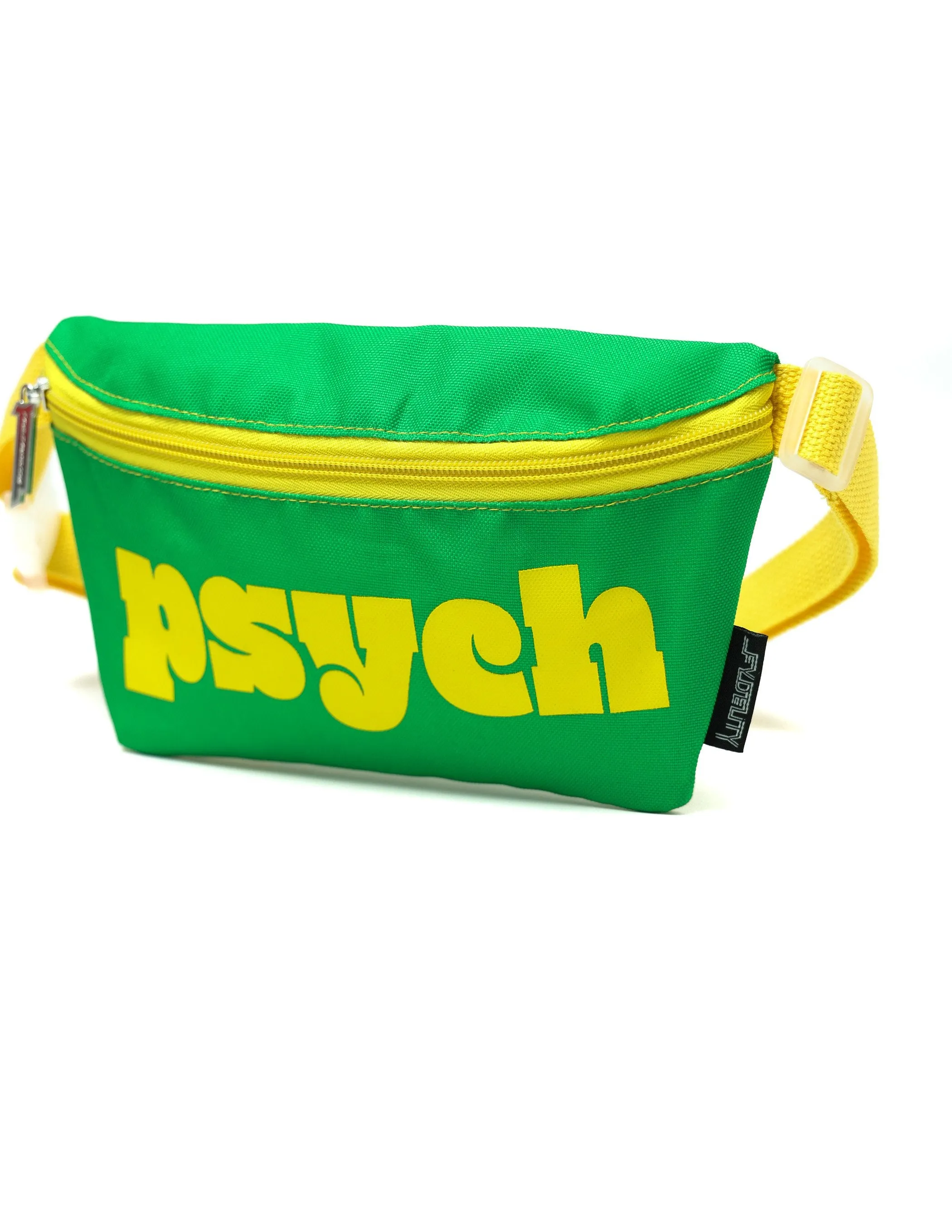 Fanny Pack | Slim |WERDS Psyche |Green & Yellow