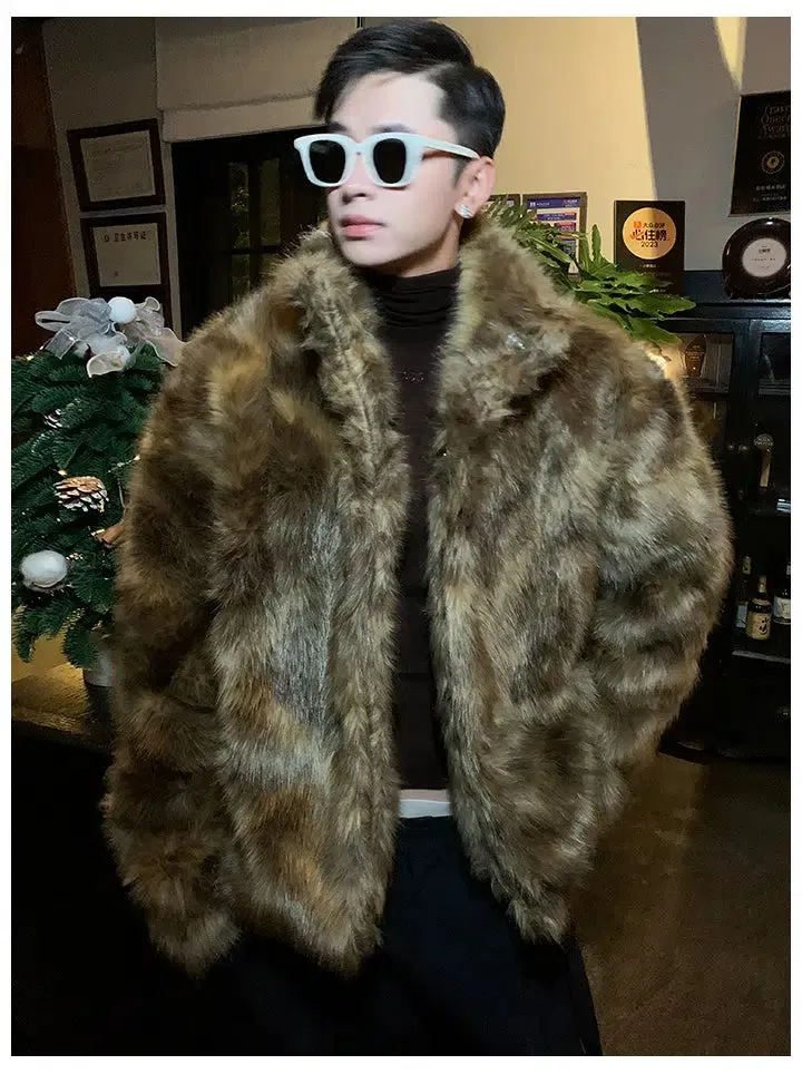 Faux Fur Mink Coat