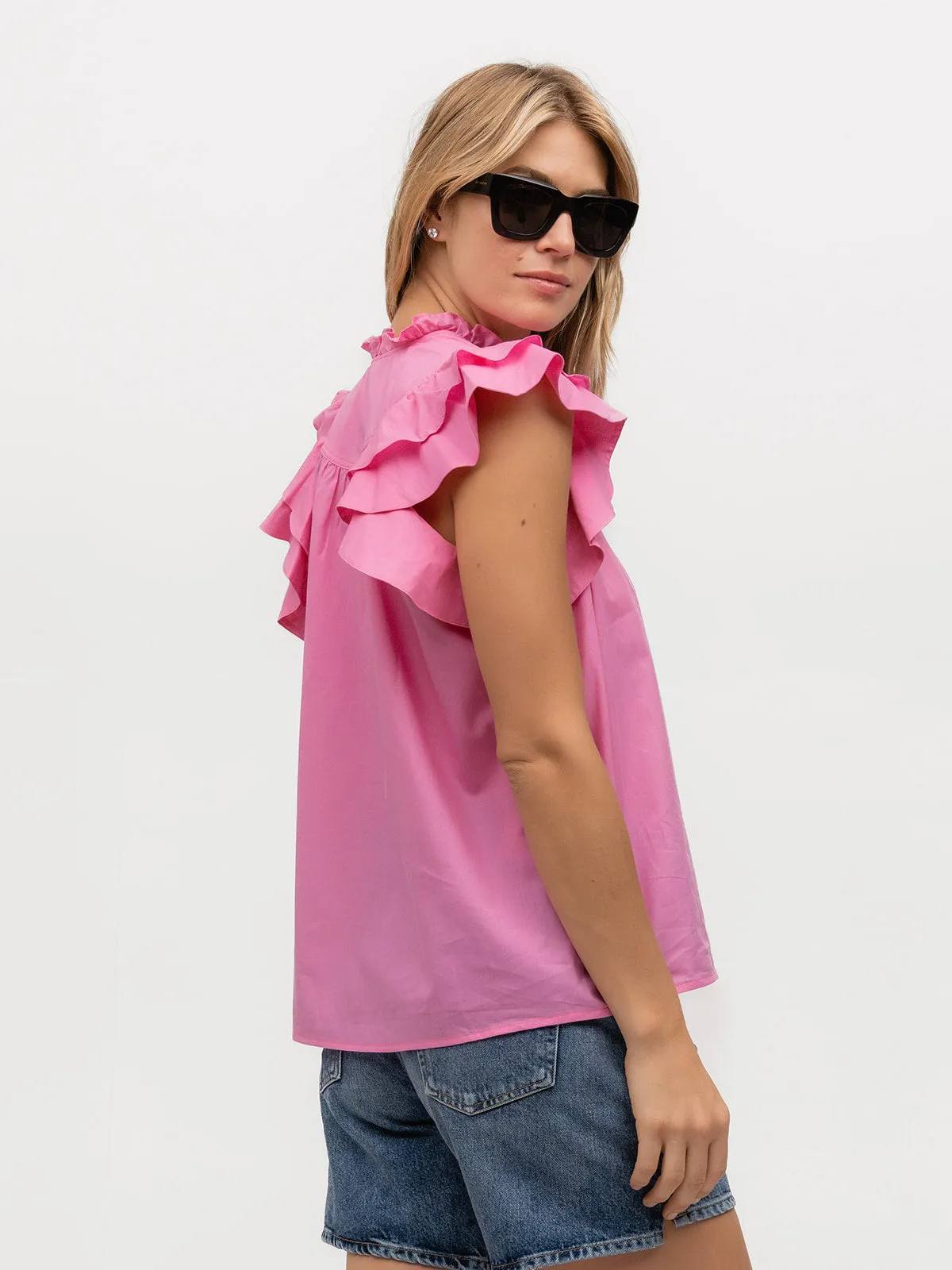 FLUTTER SLEEVE: PINK SAPPHIRE