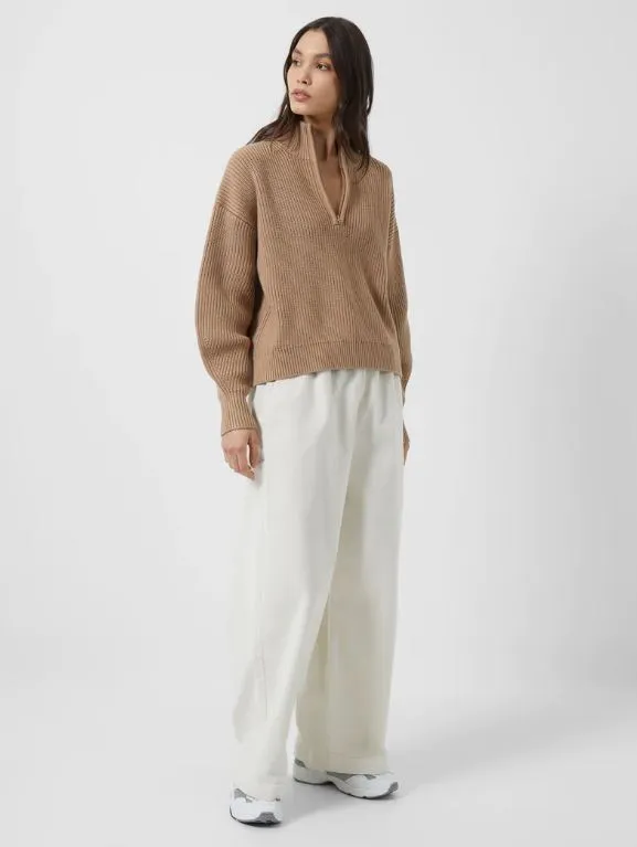 French Connection Lydia Half Zip Mock Neck Jumper 78TBD