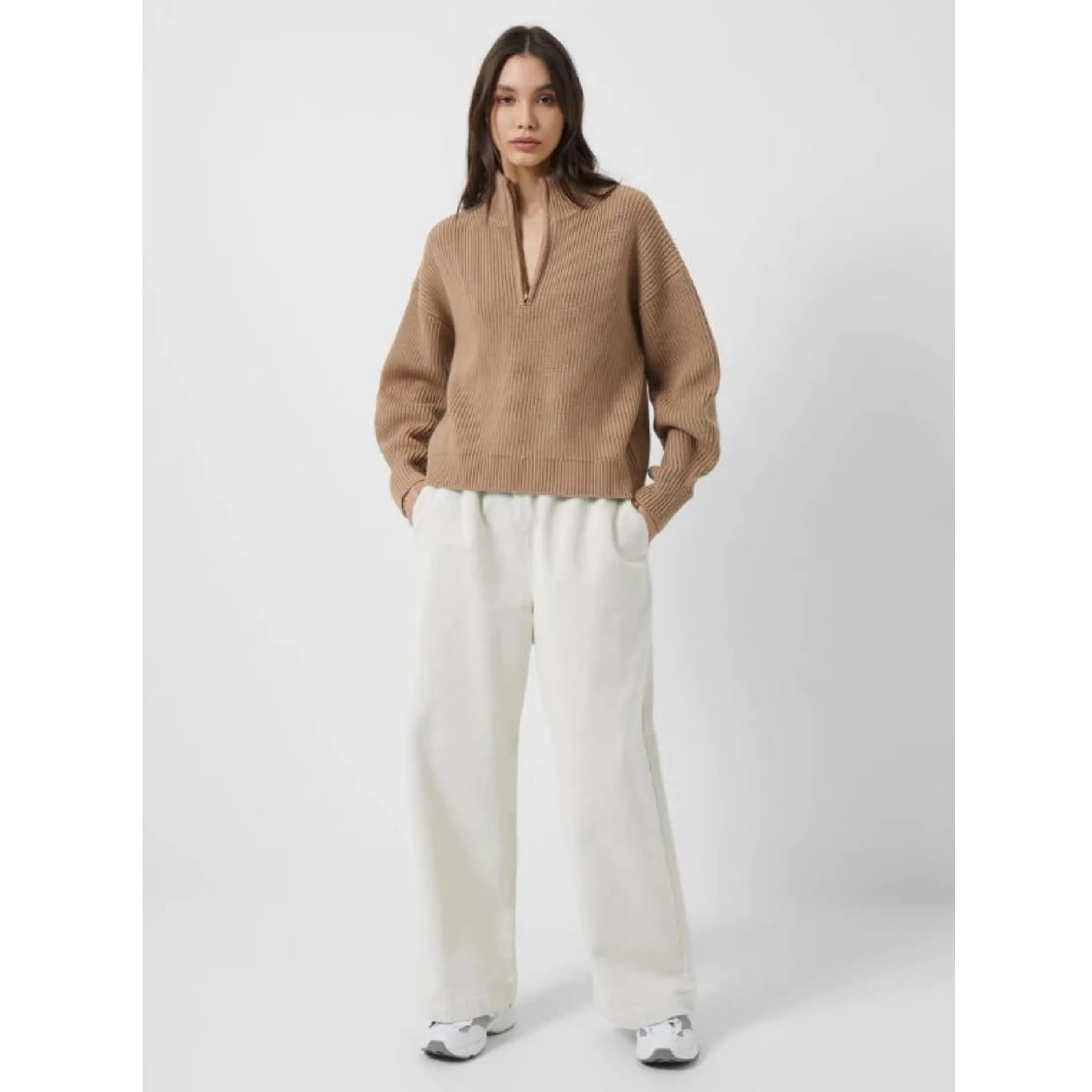 French Connection Lydia Half Zip Mock Neck Jumper 78TBD