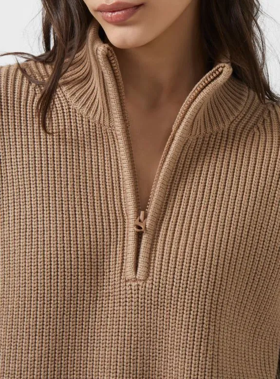 French Connection Lydia Half Zip Mock Neck Jumper 78TBD