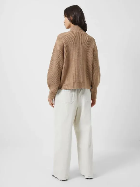 French Connection Lydia Half Zip Mock Neck Jumper 78TBD