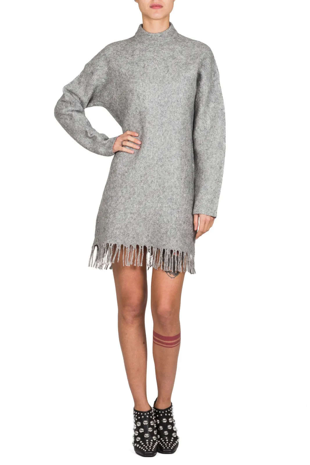 Fringed Hem Dress