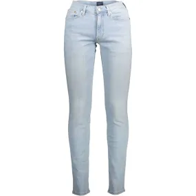 Gant Light Blue Cotton Men Jeans