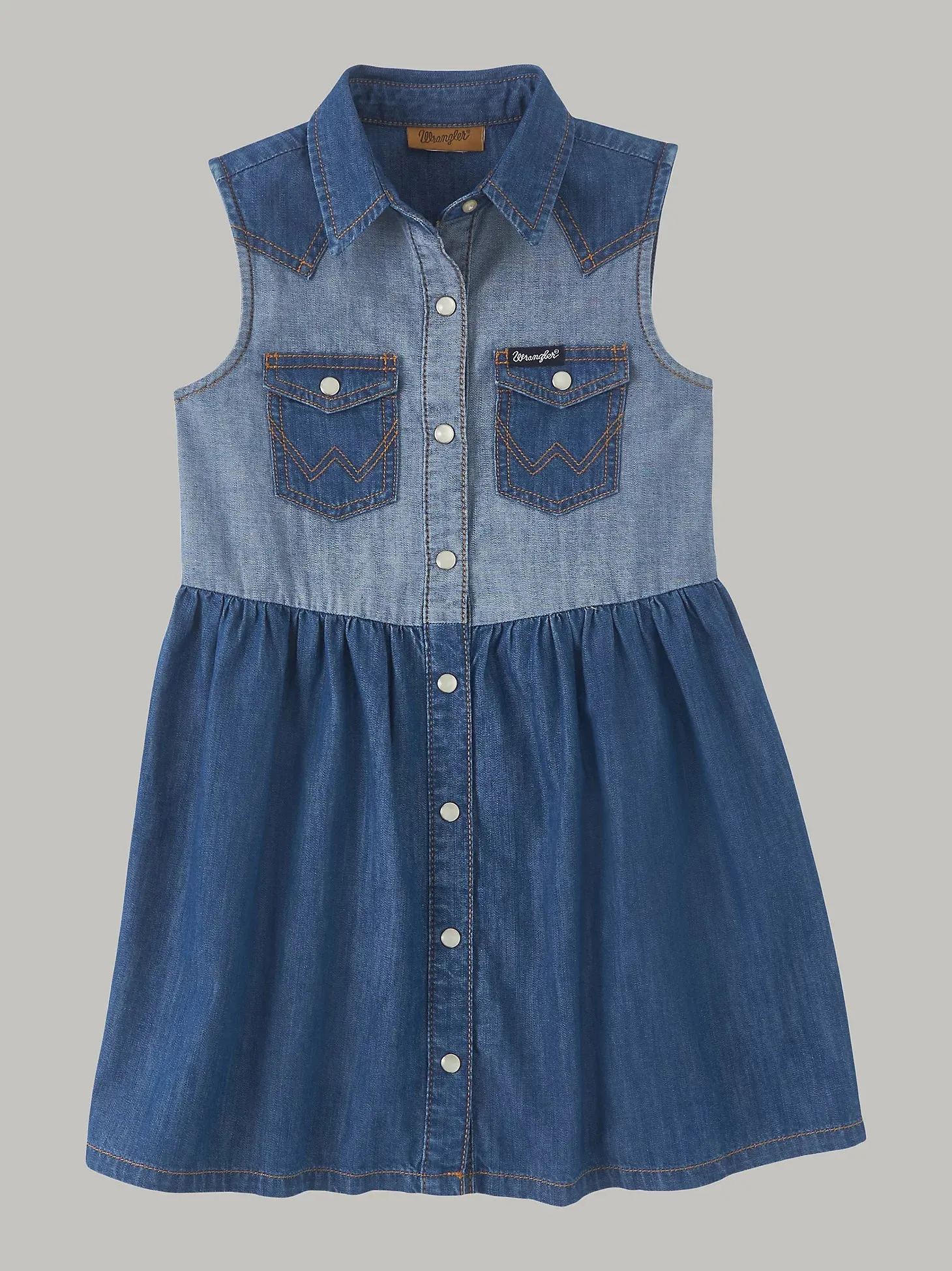 Girl's Wrangler Denim Sleeveless Dress