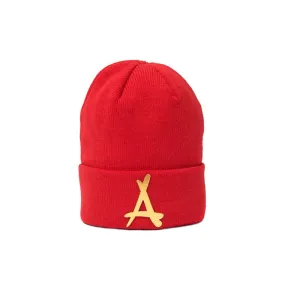 Gold 'A' Beanie