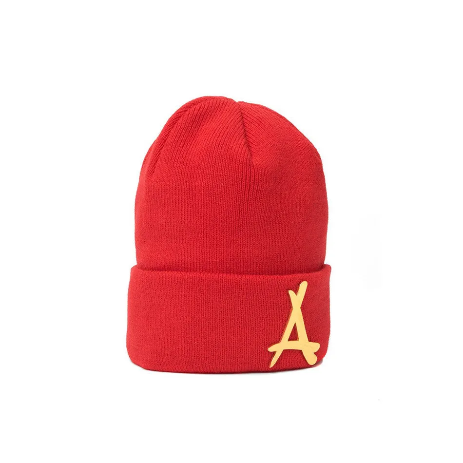 Gold 'A' Beanie