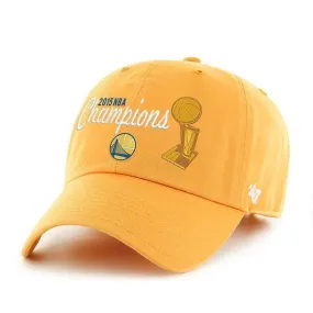 Golden State Warriors 47 Brand 2015 NBA Champions Gold Trophy Adjustable Hat Cap