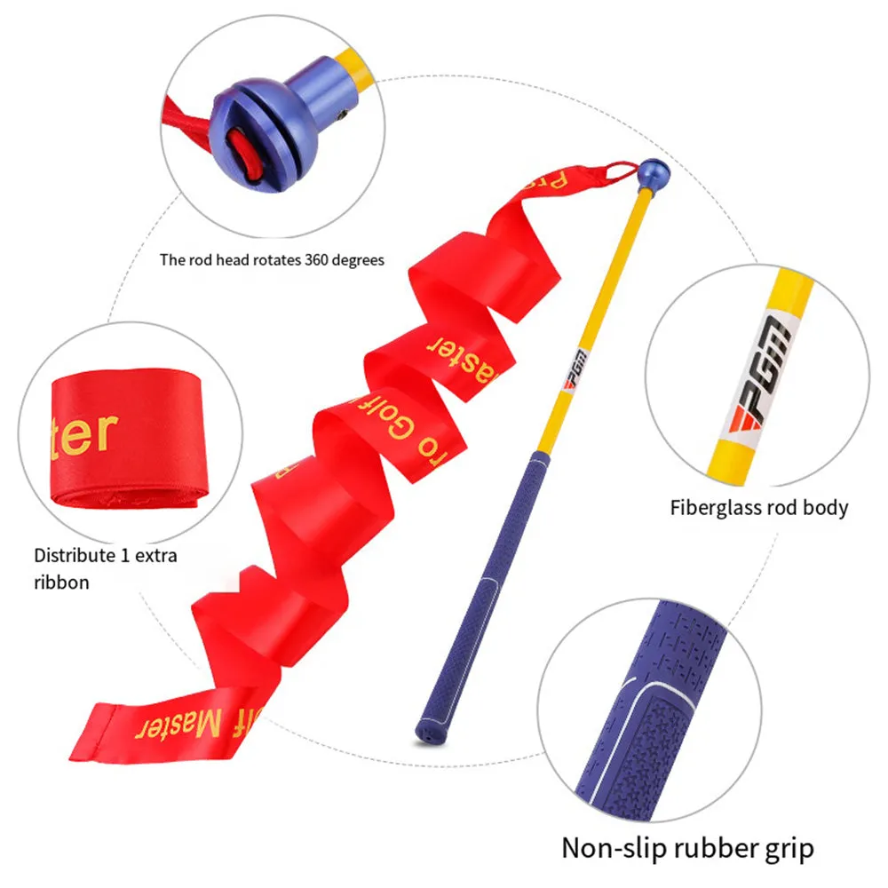 Golf Swing Trainer For Kids - Practice With Colourful Ribbon