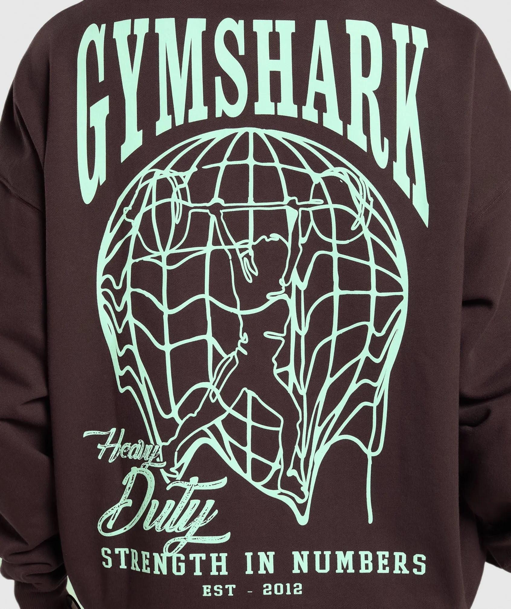 Gymshark Strength In Numbers Hoodie - Heritage Brown