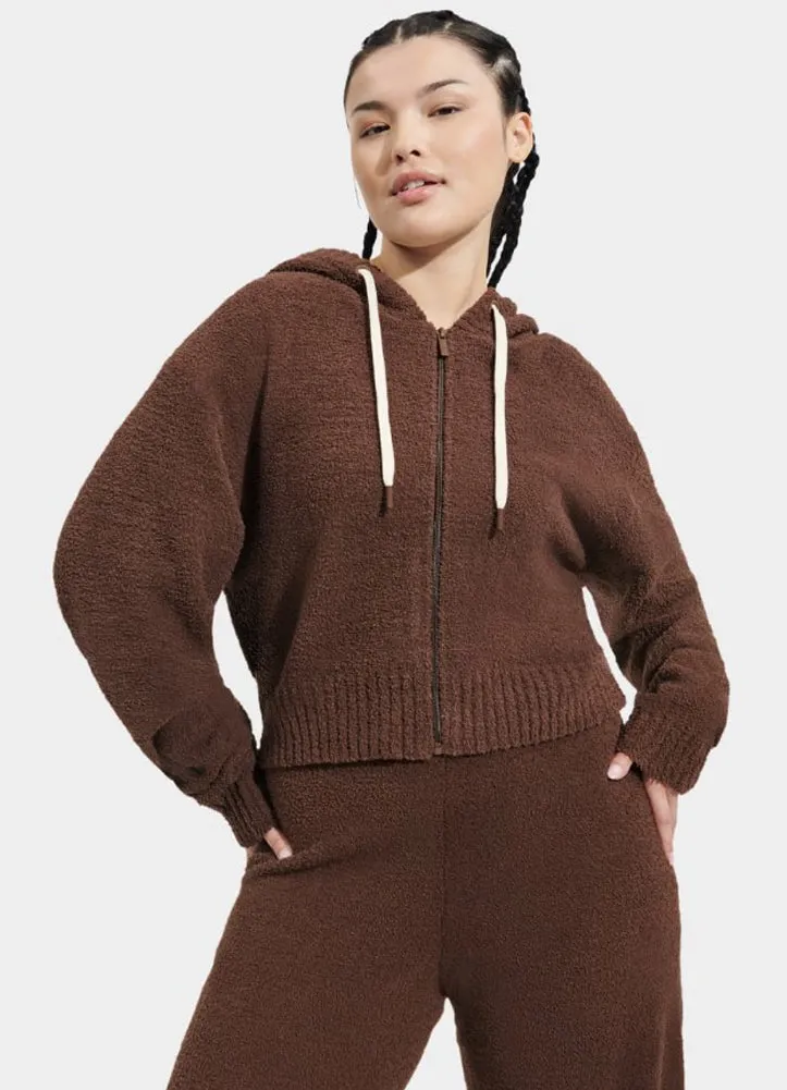 Hana Zip Hoodie in Cola by UGG