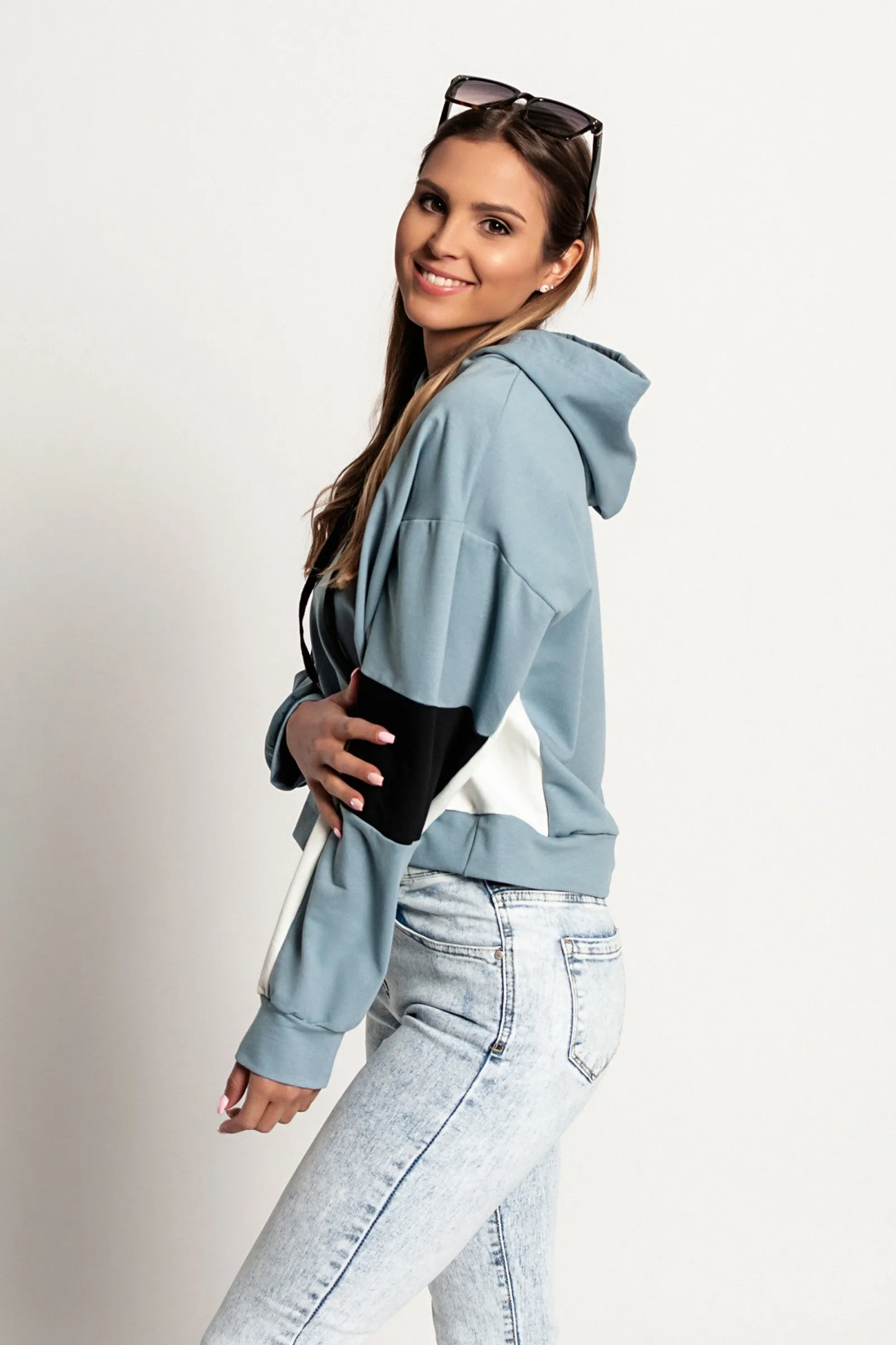 Hooded sweatshirt Jappola, blue