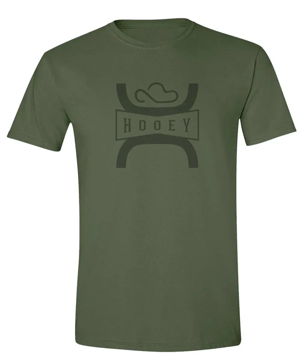 HOOey Split Hooey (Military Green) - Mens T-Shirt