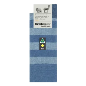 Humphrey Law Fine Merino/Baby Alpaca Blend Health Sock - Denim