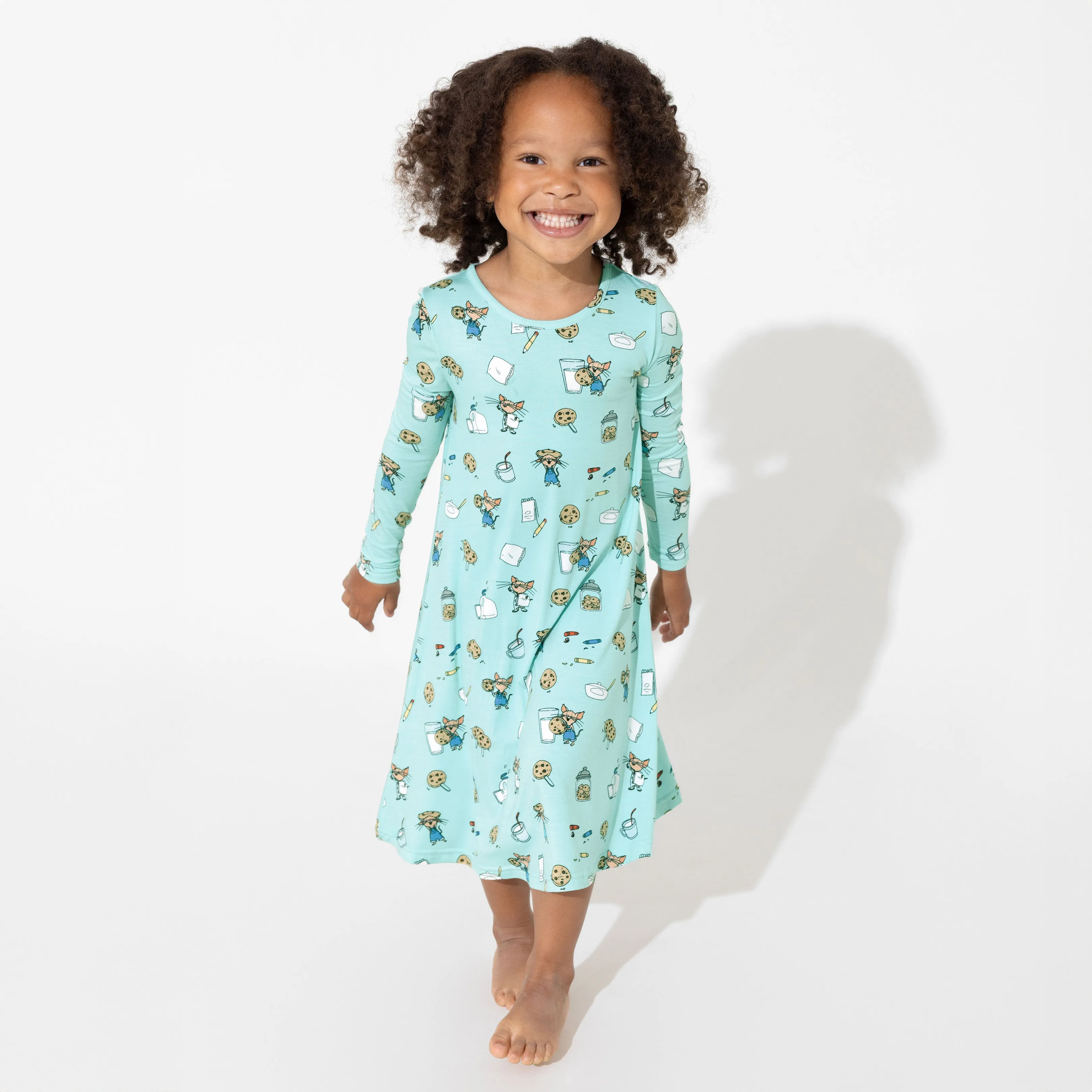 If You Give a Mouse a Cookie Bamboo Girls' Long Sleeve Dress