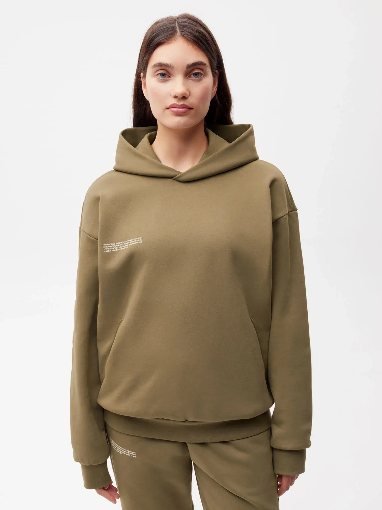 In Conversion Cotton Hoodie—terra brown