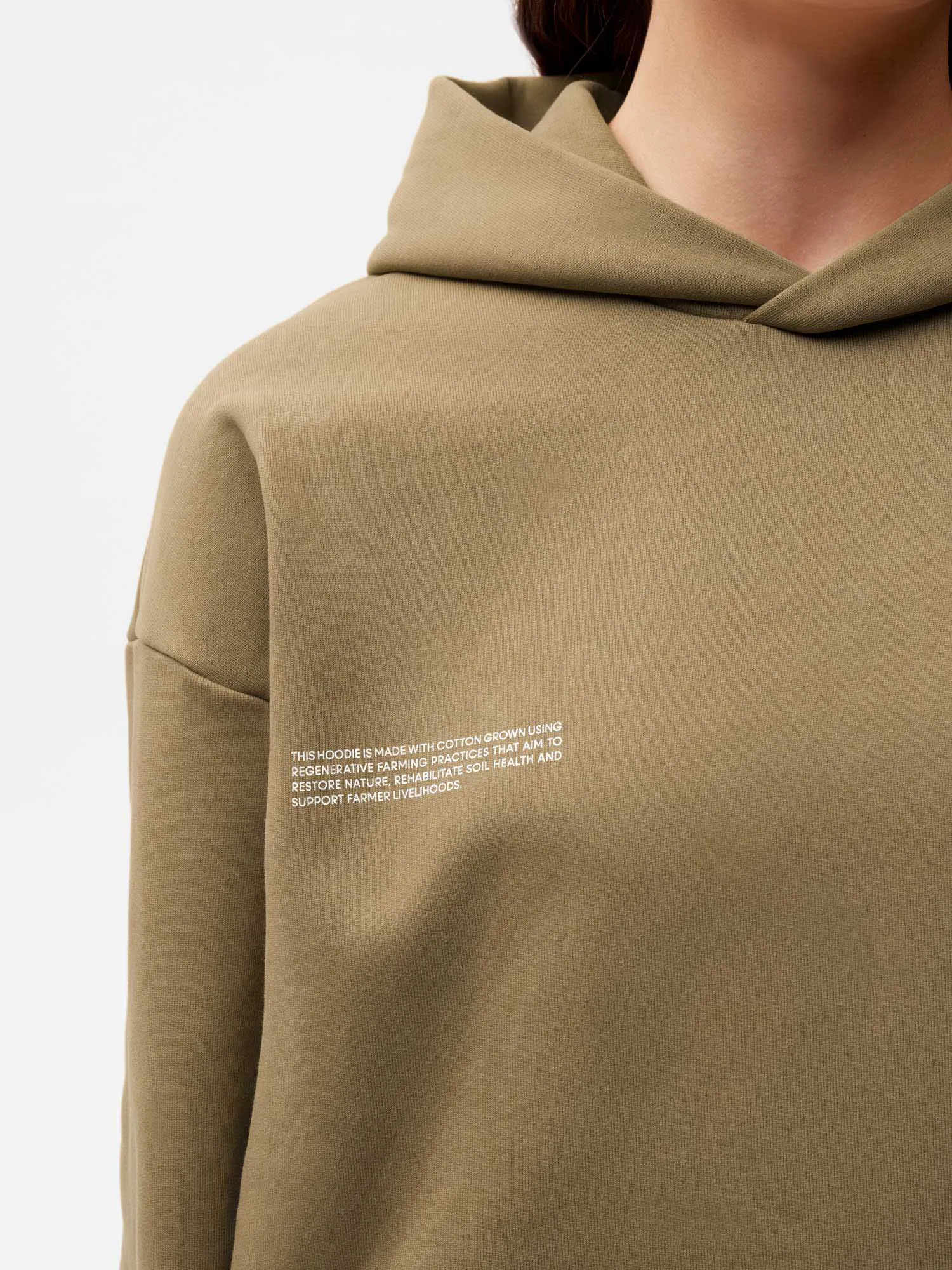 In Conversion Cotton Hoodie—terra brown