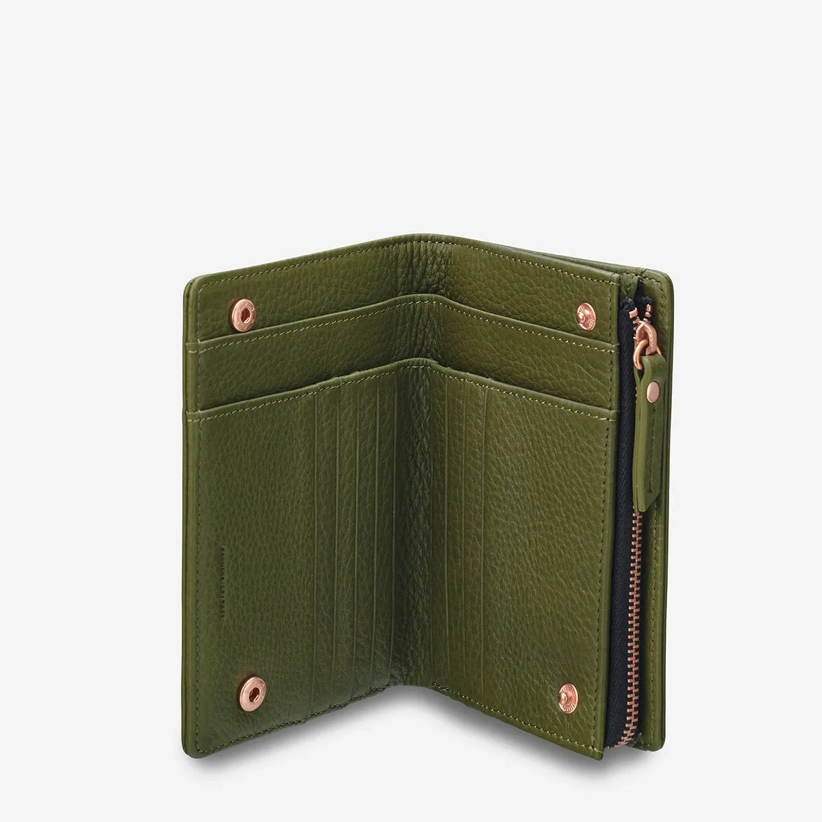 Insurgency Leather Wallet in Khaki