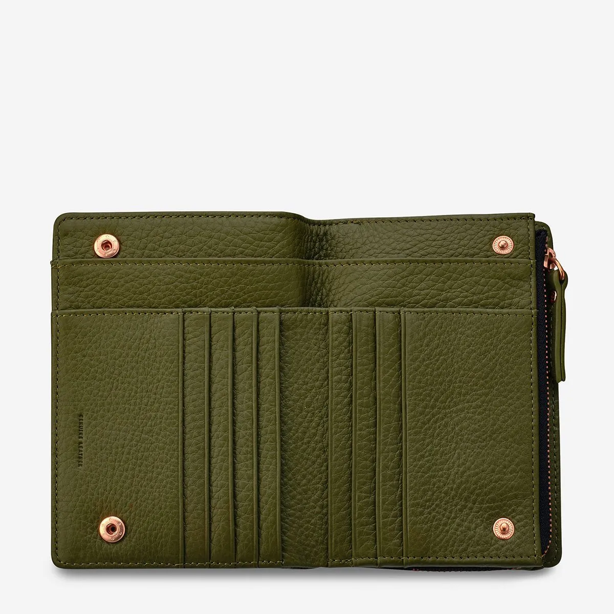 Insurgency Leather Wallet in Khaki