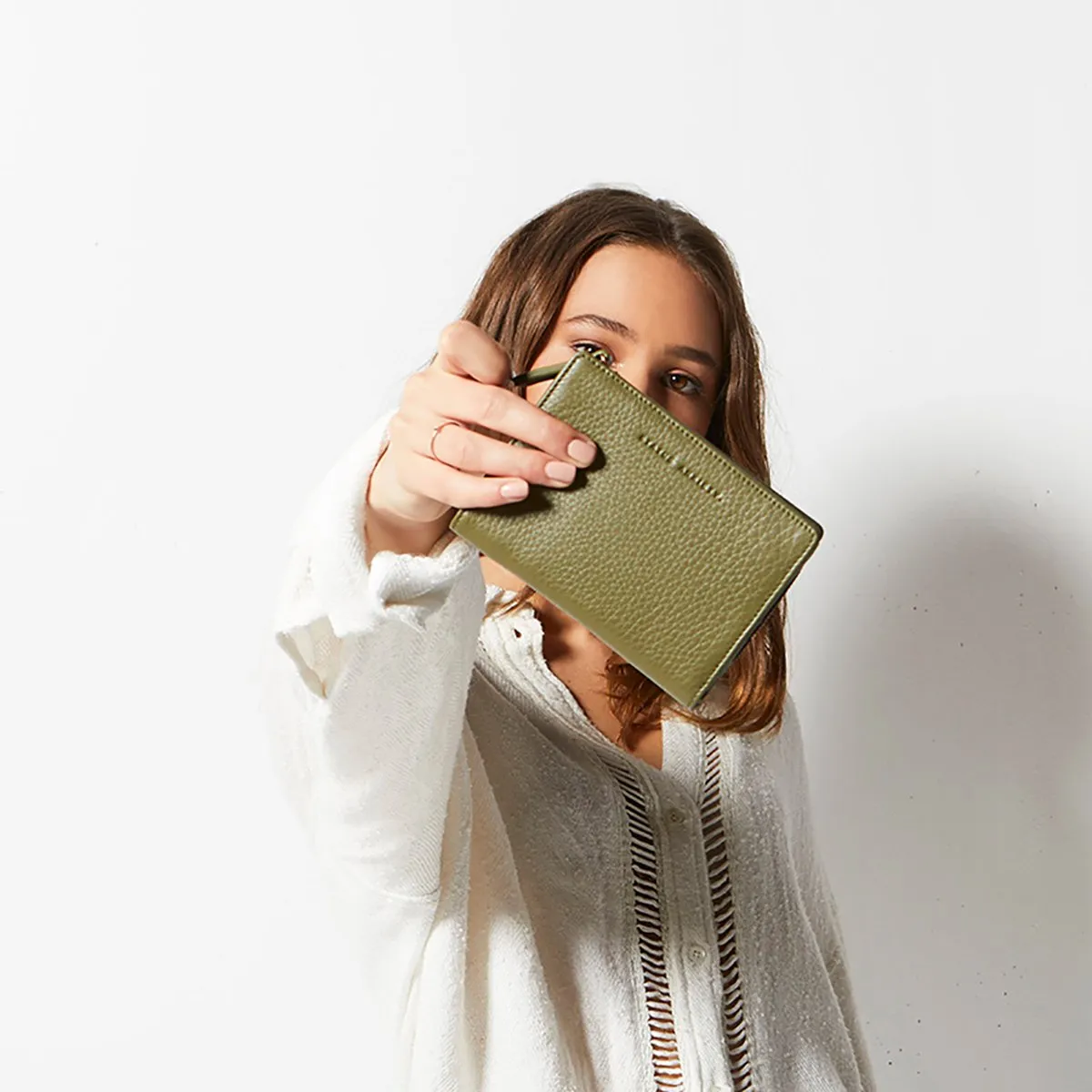 Insurgency Leather Wallet in Khaki