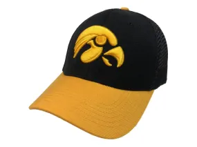 Iowa Hawkeyes TOW Black & Gold "Series" Mesh Structured Adj. Strap Hat Cap