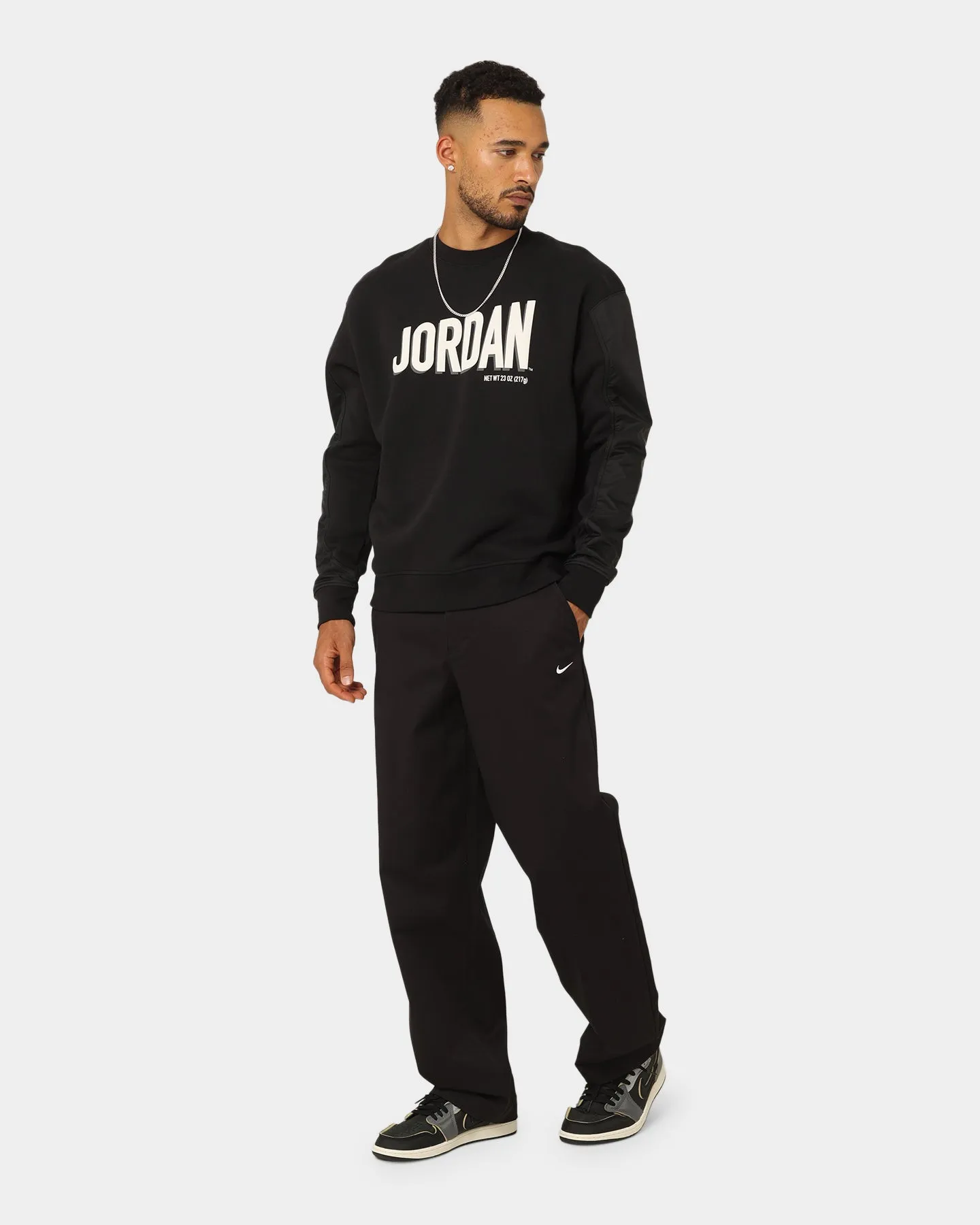 Jordan Flight MVP Graphic Fleece Crewneck Black/Phantom