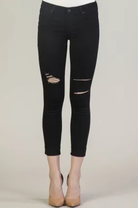 Joyrich Ankle Distressed Skinny - Black